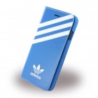 Adidas iPhone 7 Hülle - Flipcase - Basics - Blau / Weiss