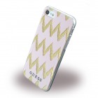 Guess iPhone 7 Hülle - Silicon Case - 3D Effect Stripes Chevron