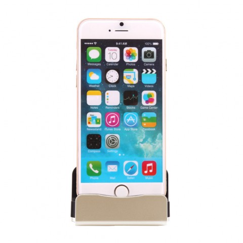 CYOO Dockingstation - Lightning - Apple iPhone 7 / 6 / 5 / 5c / SE - Gold