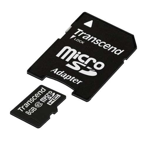 Transcend Class 10 Extreme-Speed microSDHC - 8GB Speicherkarte - mit SD-Adapter - TS8GUSDHC10E