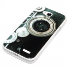 LG Optimus L90 Hülle - Silikon Case - Retro Kamera