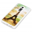 LG G2 Hülle - Silikon Case - Retro Eiffelturm