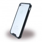 iPhone 7 Hülle - Acryl Hardcase - mit Bumper - Transparent Schwarz