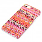 iPhone 5 5s / iPhone SE Hülle - Hardcase - Zick Zack Rot Orange