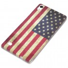 Huawei Ascend P6 Hülle - Silikon Case - Retro Flagge USA