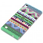 Huawei Ascend P6 Hülle - Silikon Case - Zick Zack Muster Grün