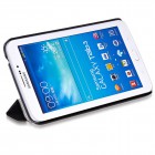 Samsung Galaxy Tab 3 Echtleder Hülle - Flipcase - Hoco Crystal - Schwarz