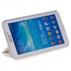 Samsung Galaxy Tab 3 Echtleder Hülle - Flipcase - Hoco Crystal - Weiß
