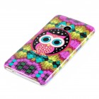 HTC One M7 Hülle - Hardcase - Mosaik Eule Große Augen