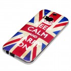 HTC One M8 Hülle - Silikon Case - Keep Calm And Carry On