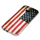 HTC One M8 Hülle - Silikon Case - Retro Flagge USA