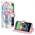HTC One M8 Hülle - Kunstleder - Flipcase - Traumfänger