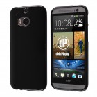 HTC One M8 Hülle - Silikon Case - Schwarz