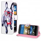 HTC One M9 Hülle - Kunstleder - Flipcase - Gentleman Bulldogge