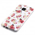 HTC One M9 Hülle - Silikon Case - Blumengestecke Weiß