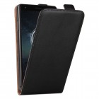 Huawei Mate S Hülle - beschichtetes Leder Flip Case - Schwarz