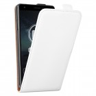 Huawei Mate S Hülle - beschichtetes Leder Flip Case - Weiß