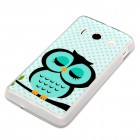 Huawei Ascend Y300 Hülle - Silikon Case - deinPhone Eule