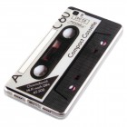 Huawei P8 Hülle - Silikon Case - Retro Kassette Schwarz