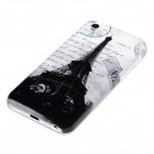 iPhone 5c Hülle - Hardcase - Eiffelturm Schwarz Weiß