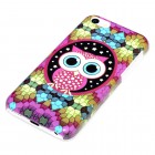 iPhone 5c Hülle - Hardcase - Mosaik Eule Große Augen