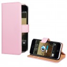 iPhone 5C Flip Case mit Kreditkartenfach - beschichtetes Leder - Rosa