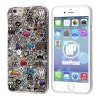 iPhone 6 / 6s Hülle - Silikoncase - Comic Muster Grau