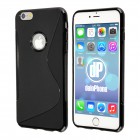 iPhone 6 / 6s Hülle - Silikon Case - S Line Schwarz