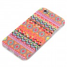 iPhone 6 / 6s Hülle - Silikon Case - Zick Zack Muster Orange