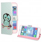 iPhone 6 / 6s Hülle - Kunstleder - Flip Case - deinPhone Eule