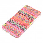 iPhone 6 Plus / 6s Plus Hülle - Silikon Case - Zick Zack Muster Orange