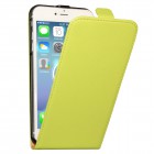 iPhone 6 / 6s Hülle - beschichtetes Leder - Flip Case - Grün