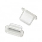 iPhone 7 / iPhone 7 Plus Lightning Anti-Staub-Stecker 2er Set - Transparent