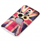 LG G2 Hülle - Silikon Case - Retro Flagge GB Piraten Eule