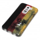 LG G2 Mini Hülle - Silikon Case - Fußball Retro Flagge Deutschland
