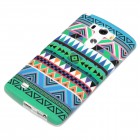 LG G3 Hülle - Silikon Case - Zick Zack Muster Grün