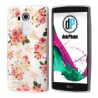 LG G4 Hülle - Silikon Case - Blumengesteck Weiß