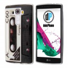 LG G4 Hülle - Silikon Case - Retro Kassette Schwarz