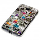 LG Optimus L70 Hülle - Silikon Case - Comic Muster Grau