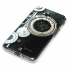 LG Optimus L70 Hülle - Silikon Case - Retro Kamera