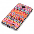 LG Optimus L70 Hülle - Silikon Case - Zick Zack Muster Orange