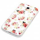 LG Optimus L90 Hülle - Silikon Case - Blumengestecke Weiß