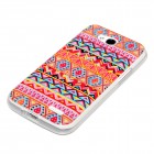 LG Optimus L90 Hülle - Silikon Case - Zick Zack Muster Orange