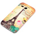 Motorola Moto G Hülle - Hardcase - Eiffelturm Rosa Blume