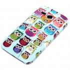 Motorola Moto G Hülle - Hardcase - Kleine Bunte Eulen Blau