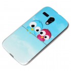 Motorola Moto G Hülle - Silikon Case - Verliebte Eulen