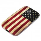 Motorola Moto E Hülle - Softcase - Retro Flagge USA