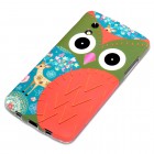 LG Google Nexus 5 Hülle - Silikon Case - Eule Reh Rot