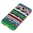 Nokia Lumia 630 / 635 Hülle - Silikon Case - Zick Zack Muster Grün