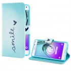 Samsung Galaxy A3 (2015) Hülle - Kunstleder - Flipcase - Smile